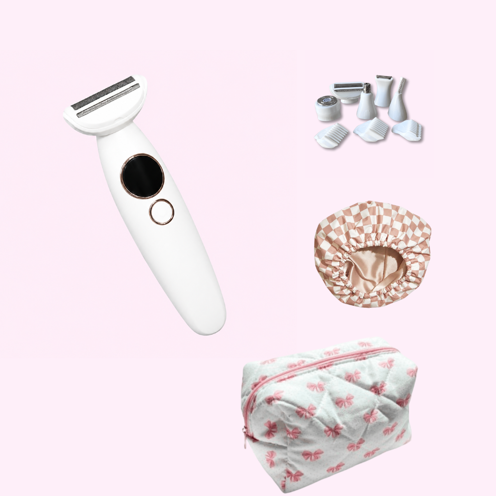 SmoothShave™ Razor 2.0 PLUS Travel Case and Shower Cap