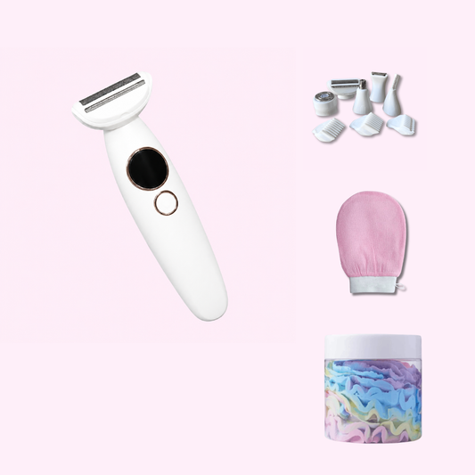 SmoothShave™ Razor 2.0 PLUS Exfoliating Glove and Shave Butter