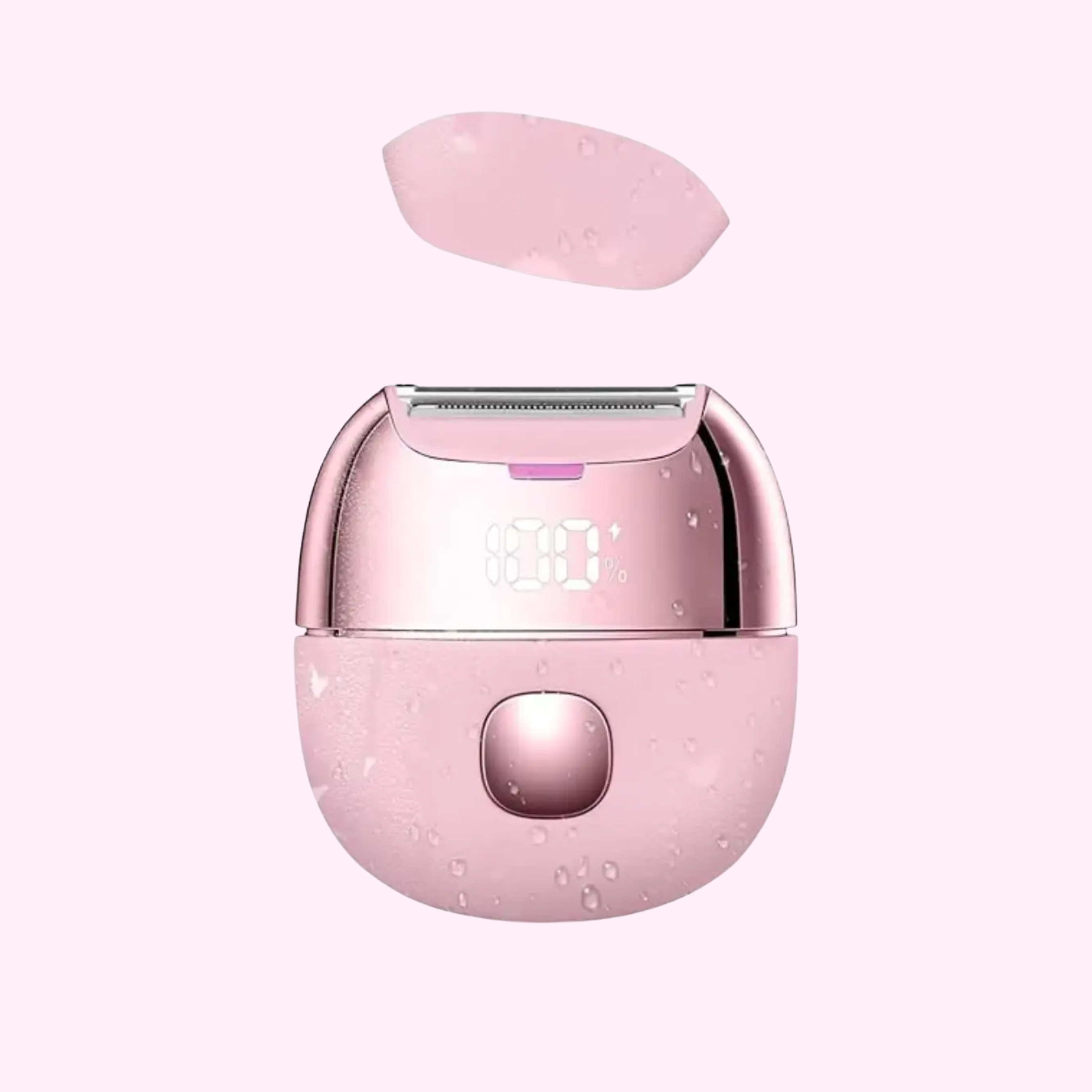 SmoothGlide™ Portable Waterproof Razor for women with compact waterproof design for gentle, convenient hair removal at home or while traveling.