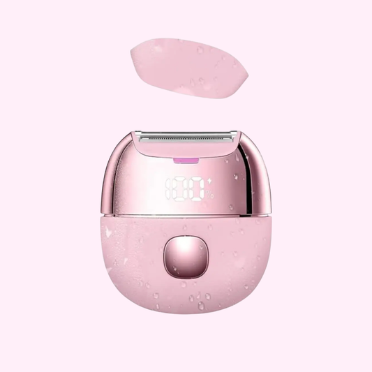SmoothGlide™ Portable Waterproof Razor for women with compact waterproof design for gentle, convenient hair removal at home or while traveling.