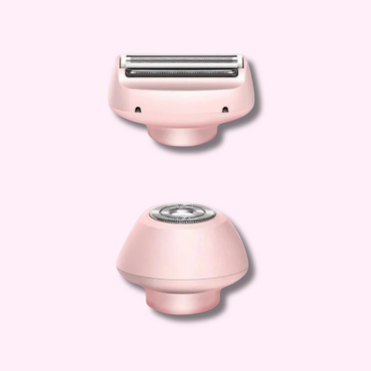 Replacement shaving heads for the SmoothShave™ Razor 1.0 electric razor.