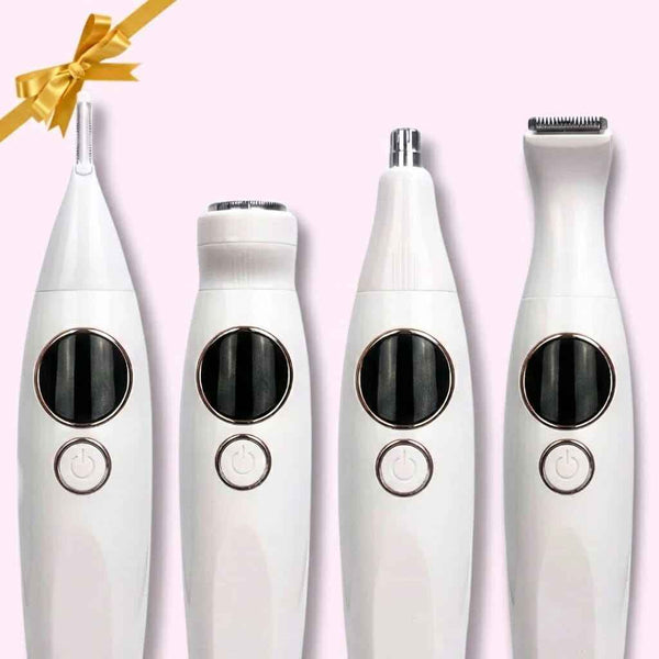 Four replacement head attachments for the SmoothShave™ Razor 2.0 electric razor for body and bikini grooming.