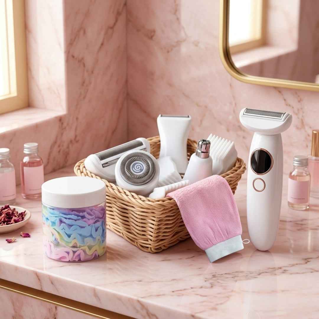 SmoothShave™ Razor 2.0 PLUS Exfoliating Glove and Shave Butter