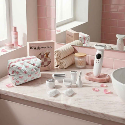 SmoothShave™ Razor 2.0 PLUS Travel Case and Shower Cap