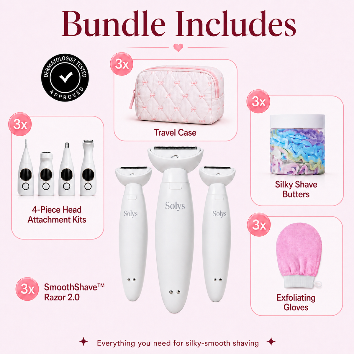 SmoothShave™ Razor 2.0 - Everything Bundle