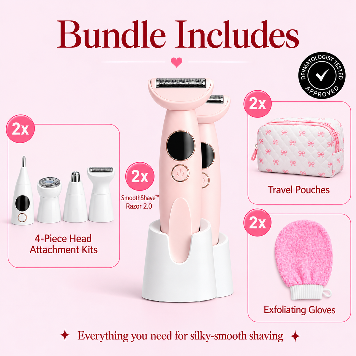 SmoothShave™ Razor 2.0 - Premium Gift Set