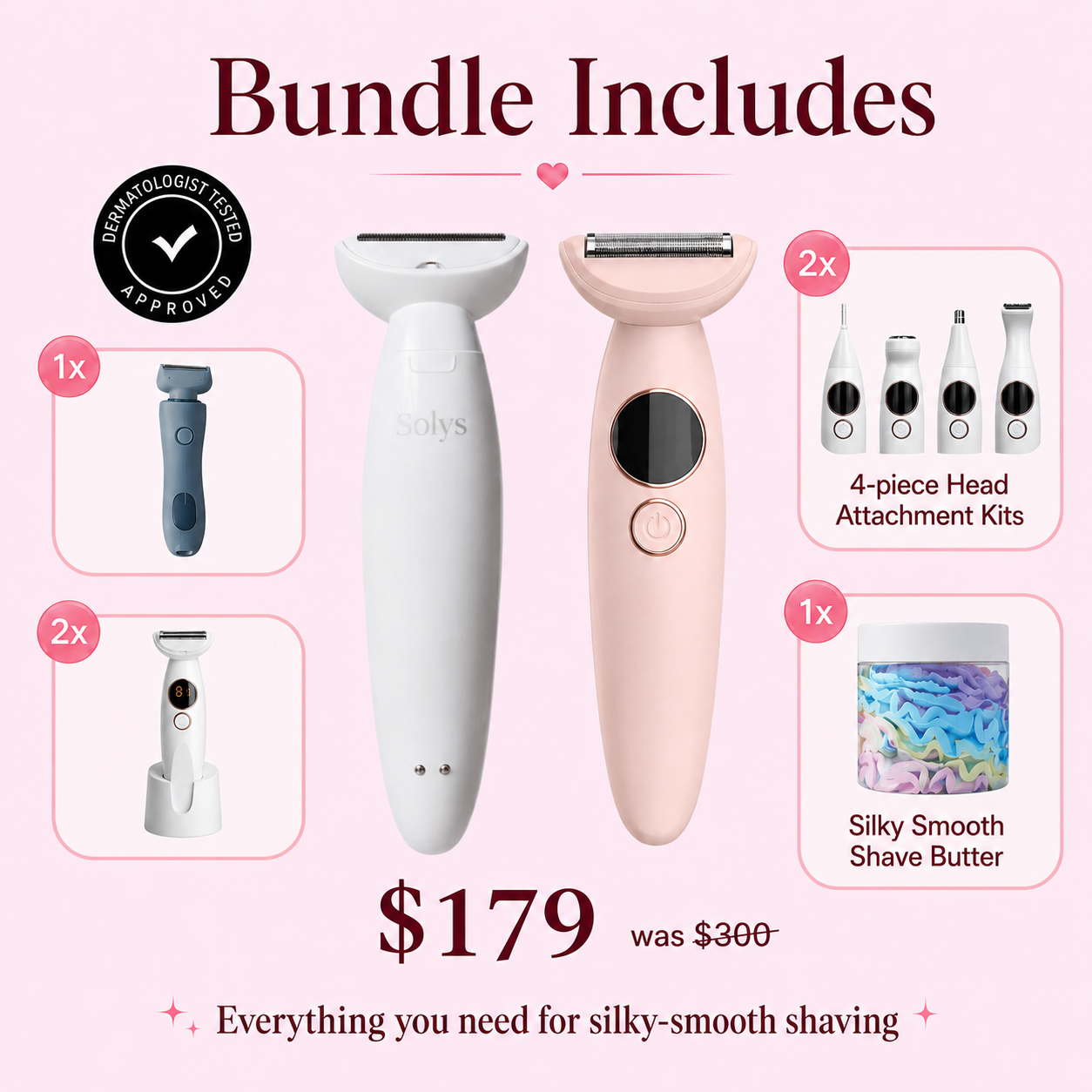 SmoothShave™ Razor 2.0 - Complete Care Set
