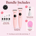 SmoothShave™ Pink Razor 2.0 - Twin Luxe Set